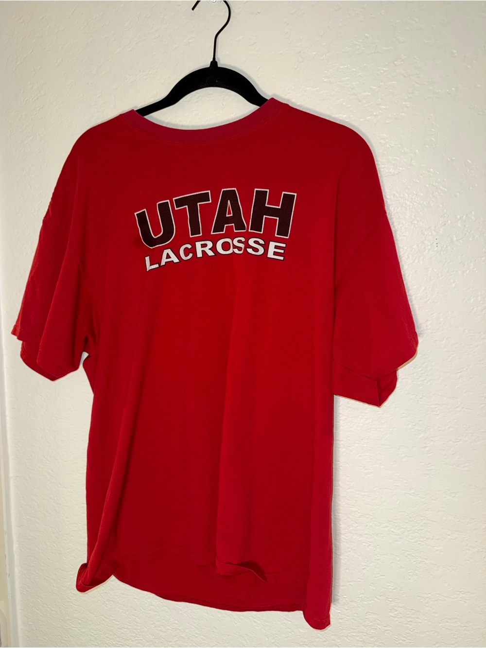 Red Utah Lacrosse Short Sleeve Graphic Tee